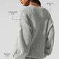 Domain Rib Knit Crew Sweater — Athletic Heather Grey