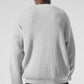 Domain Rib Knit Crew Sweater — Athletic Heather Grey