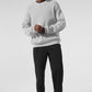 Domain Rib Knit Crew Sweater — Athletic Heather Grey