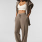 Domain Rib Knit Crew Sweater — Gravel