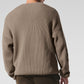 Domain Rib Knit Crew Sweater — Gravel