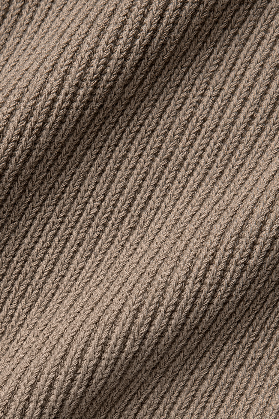 Domain Rib Knit Crew Sweater — Gravel