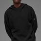 Sports Club Sweater Knit Hooded Sweatshirt — Black