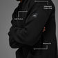 Sports Club Sweater Knit Hooded Sweatshirt — Black