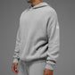 Sports Club Sweater Knit Hooded Sweatshirt — Athletic Heather Grey