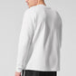 Double Take Long‑Sleeve Crew — White