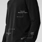 Double Take Long‑Sleeve Crew — Black