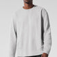 Double Take Long‑Sleeve Crew — Athletic Heather Grey
