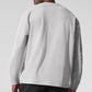Double Take Long‑Sleeve Crew — Athletic Heather Grey