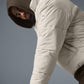 Stretch Woven Street Puffer — Bone