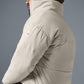 Stretch Woven Street Puffer — Bone
