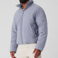 Stretch Woven Street Puffer — Fog