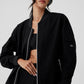 Division Ripstop Bomber Zip Jacket — Black