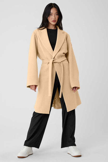Wool Gameday Overcoat — Camel
