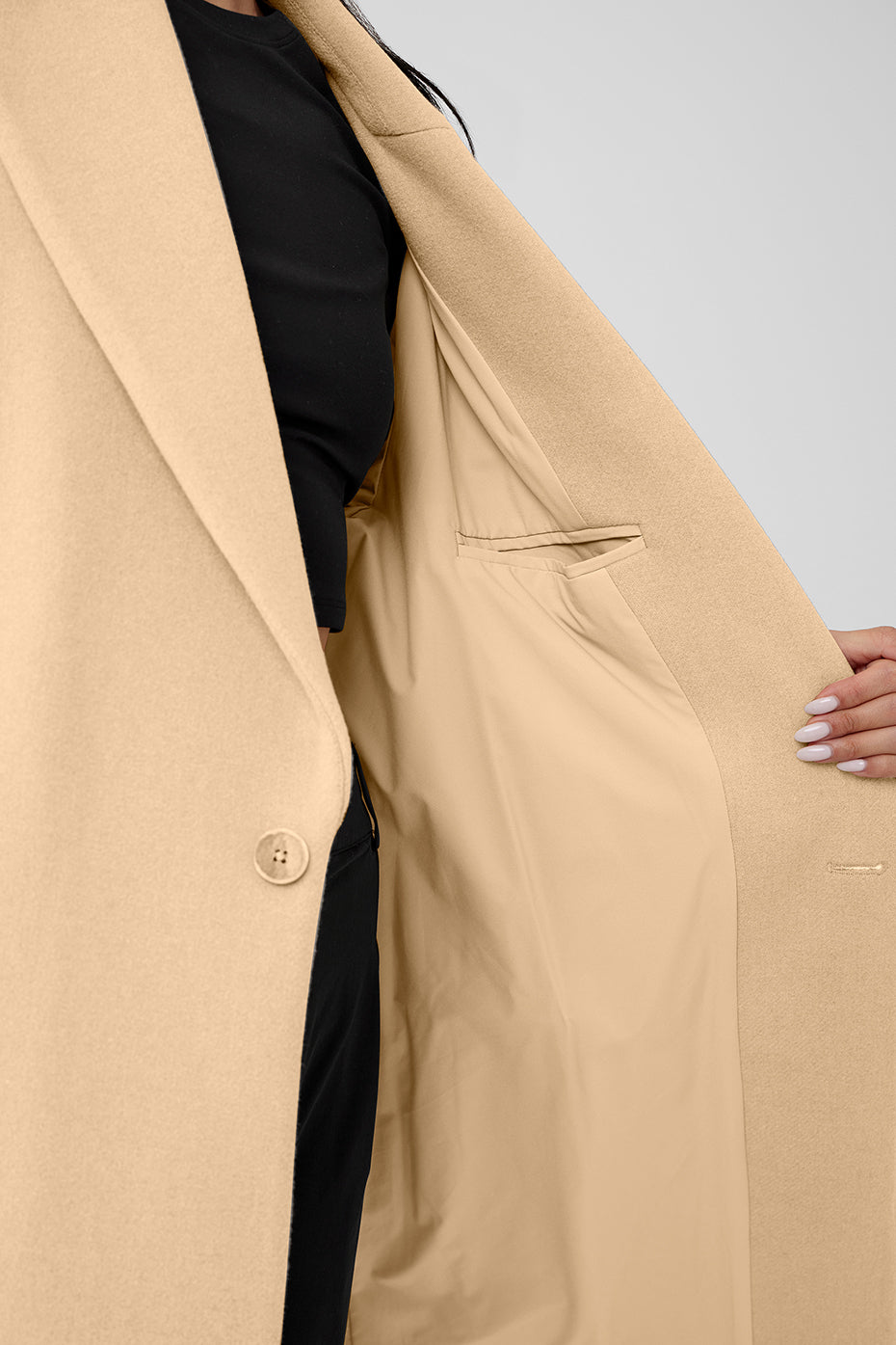 Wool Gameday Overcoat — Camel