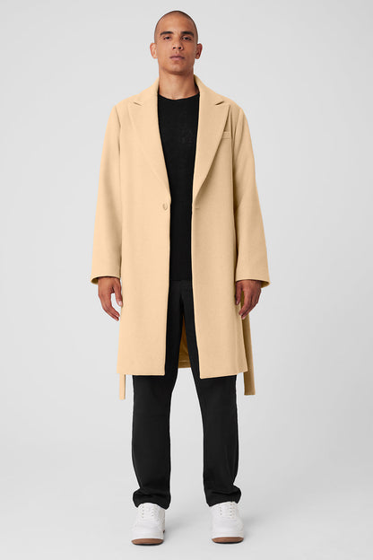 Wool Gameday Overcoat — Camel