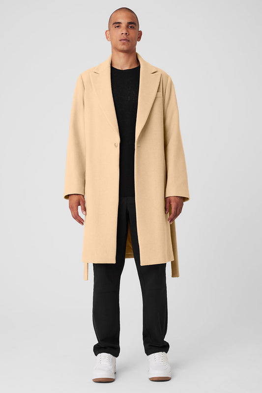 Wool Gameday Overcoat — Camel