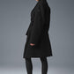 Wool Gameday Overcoat — Black