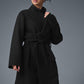Wool Gameday Overcoat — Black