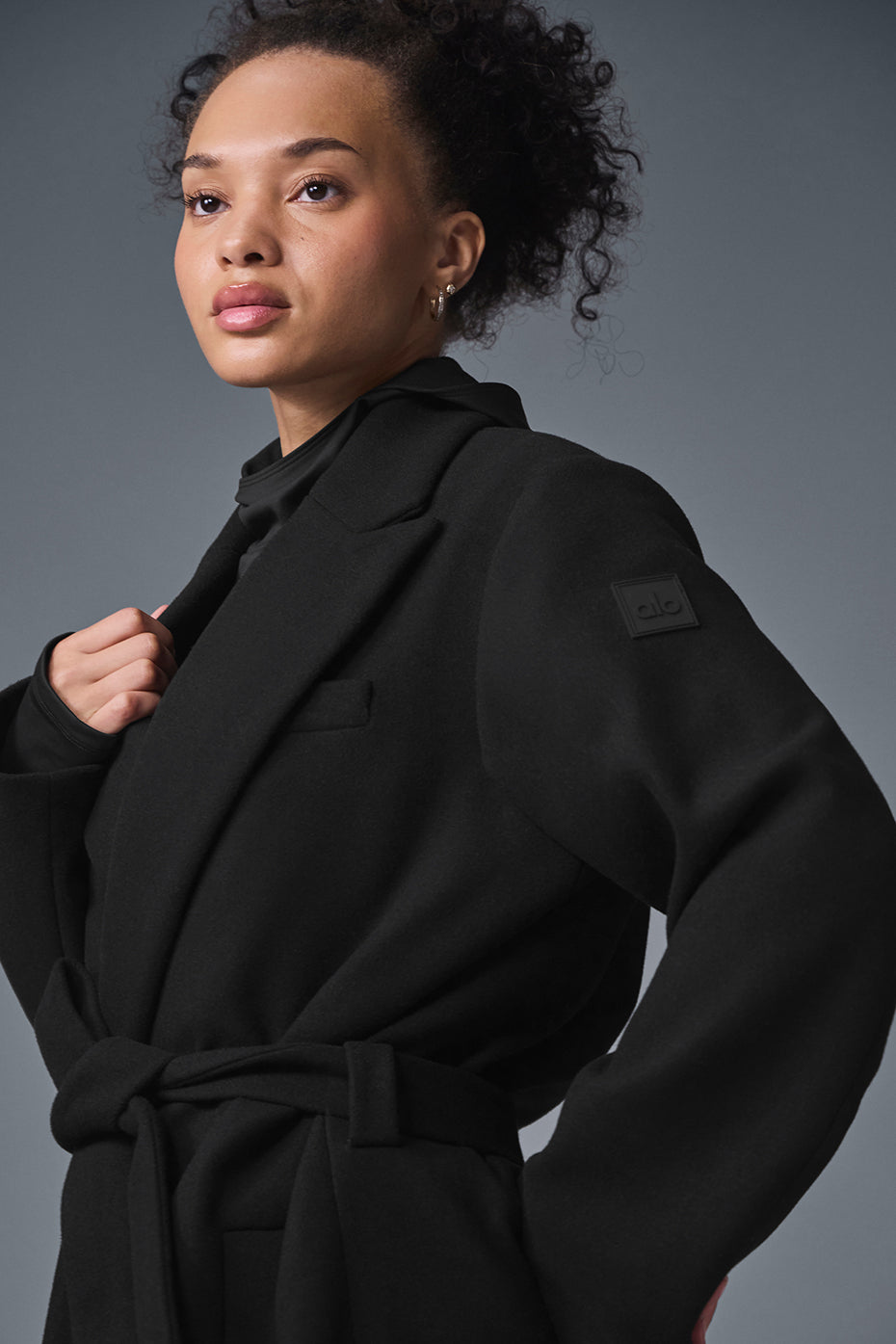 Wool Gameday Overcoat — Black