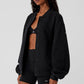 Renown Varsity Zip Jacket — Black