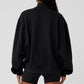 Renown Varsity Zip Jacket — Black