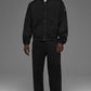 Renown Varsity Zip Jacket — Black
