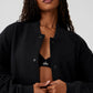Renown Varsity Zip Jacket — Black