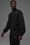 Renown Varsity Zip Jacket — Black
