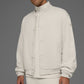 Renown Varsity Zip Jacket — Bone