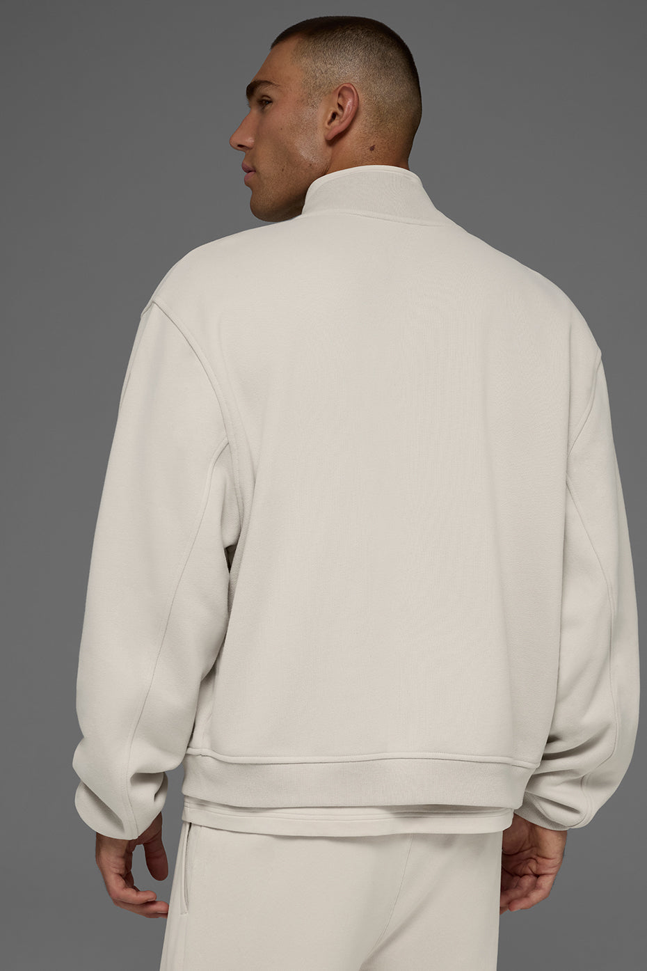 Renown Varsity Zip Jacket — Bone