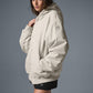 Select Hooded Bomber Zip Jacket — Bone