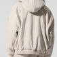 Select Hooded Bomber Zip Jacket — Bone