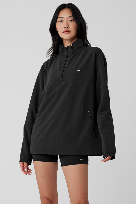 Takeaway Track Crew Sweatshirt — Black