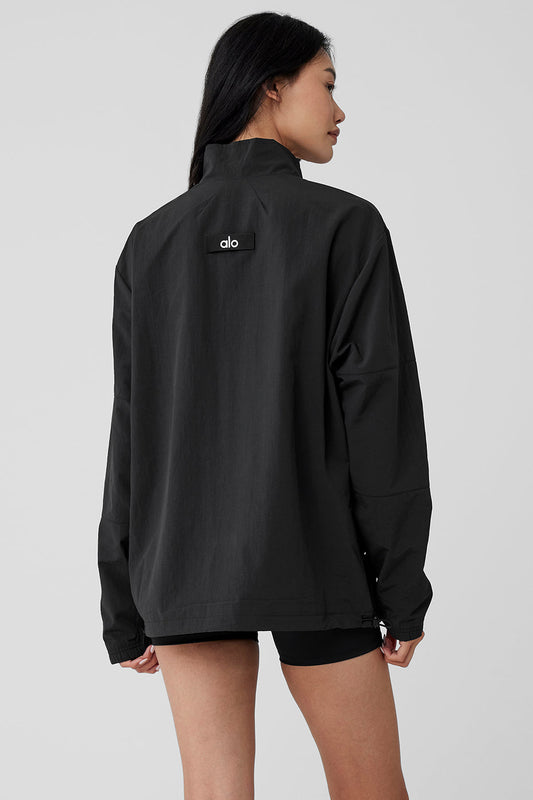 Takeaway Track Crew Sweatshirt — Black