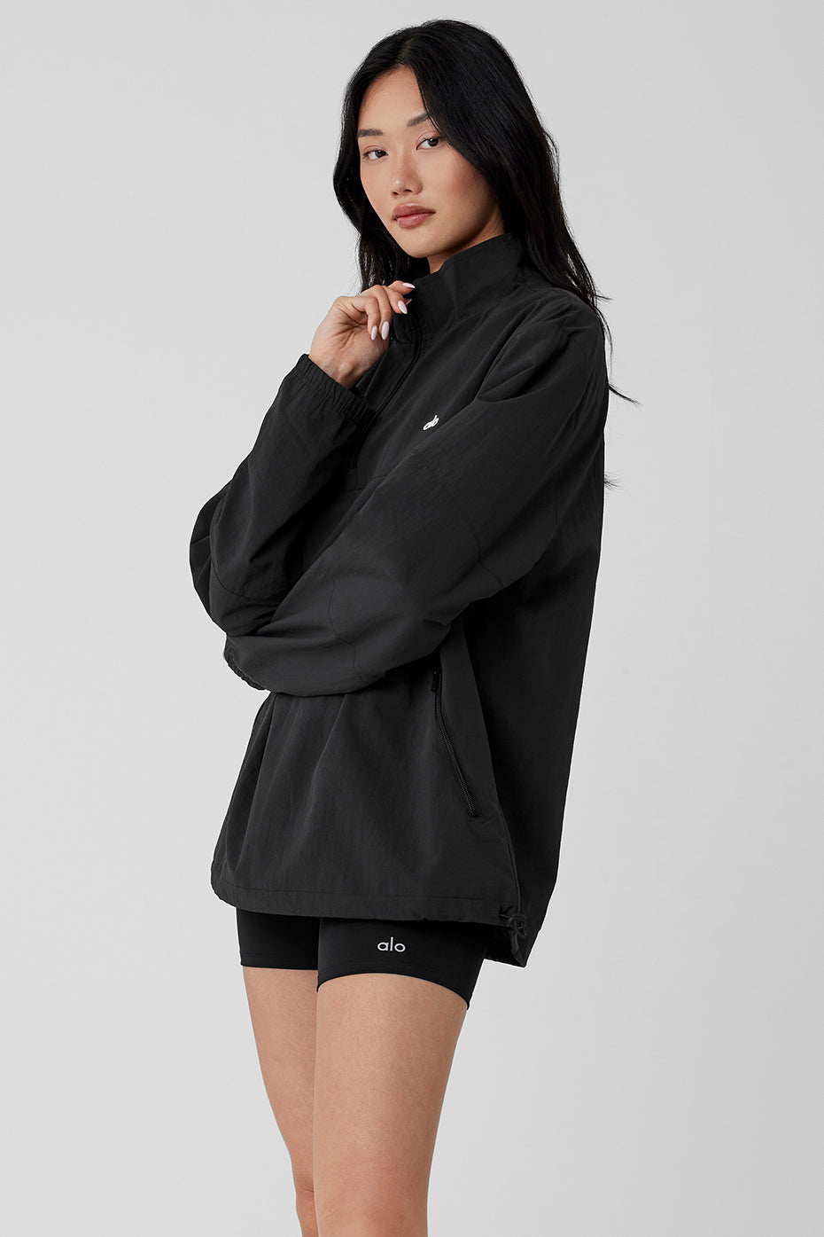Takeaway Track Crew Sweatshirt — Black