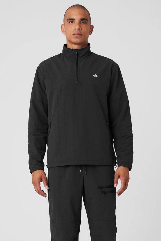 Takeaway Track Crew Sweatshirt — Black