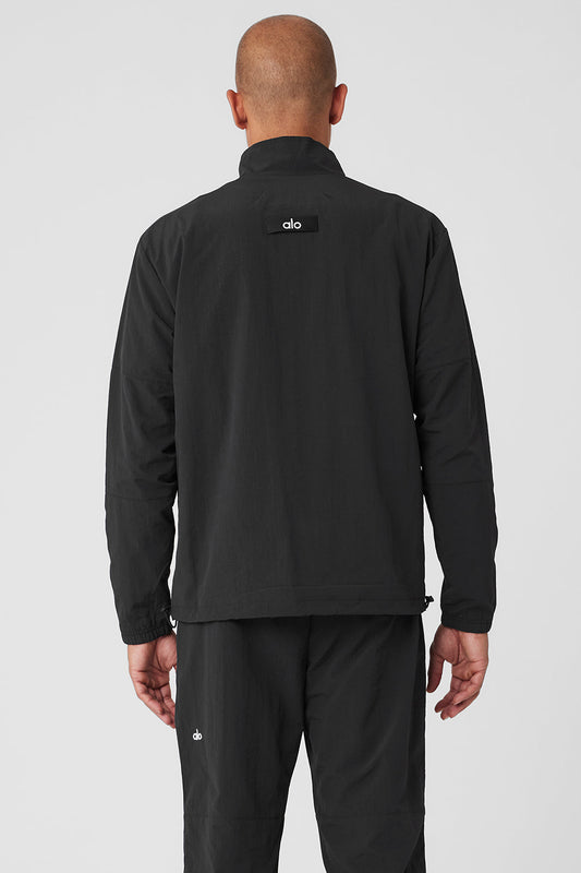 Takeaway Track Crew Sweatshirt — Black