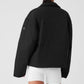 Voyage Utility Cargo Zip Jacket — Black