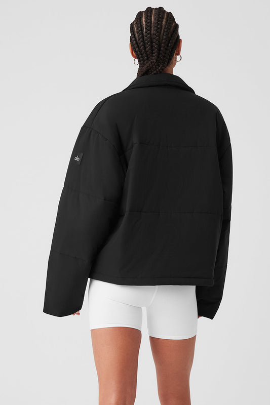 Voyage Utility Cargo Zip Jacket — Black