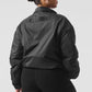 Latitude Light Weight 1/2 Zip Crew Sweatshirt Zip Jacket — Black