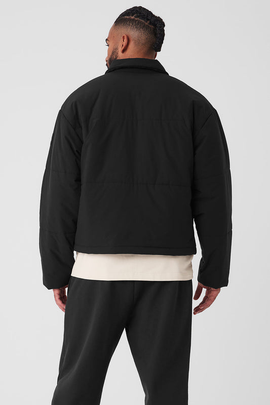 Voyage Utility Cargo Zip Jacket — Black