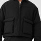 Voyage Utility Cargo Zip Jacket — Black