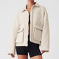 Voyage Utility Cargo Zip Jacket — Bone