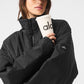 Latitude Light Weight 1/2 Zip Crew Sweatshirt Zip Jacket — Black