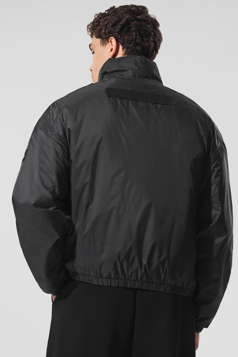 Latitude Light Weight 1/2 Zip Crew Sweatshirt Zip Jacket — Black