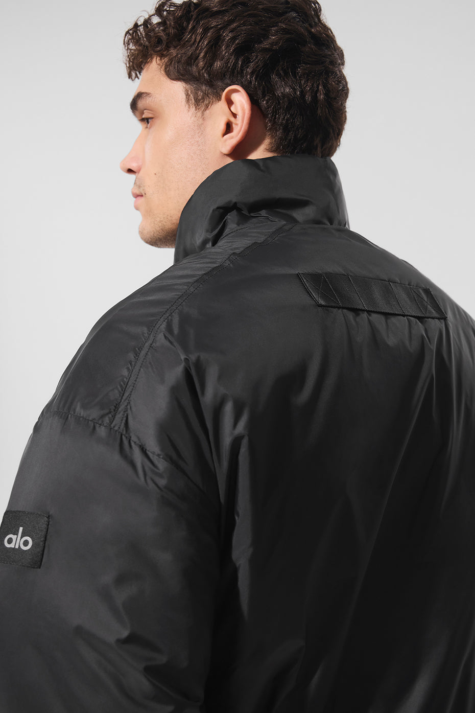 Latitude Light Weight 1/2 Zip Crew Sweatshirt Zip Jacket — Black