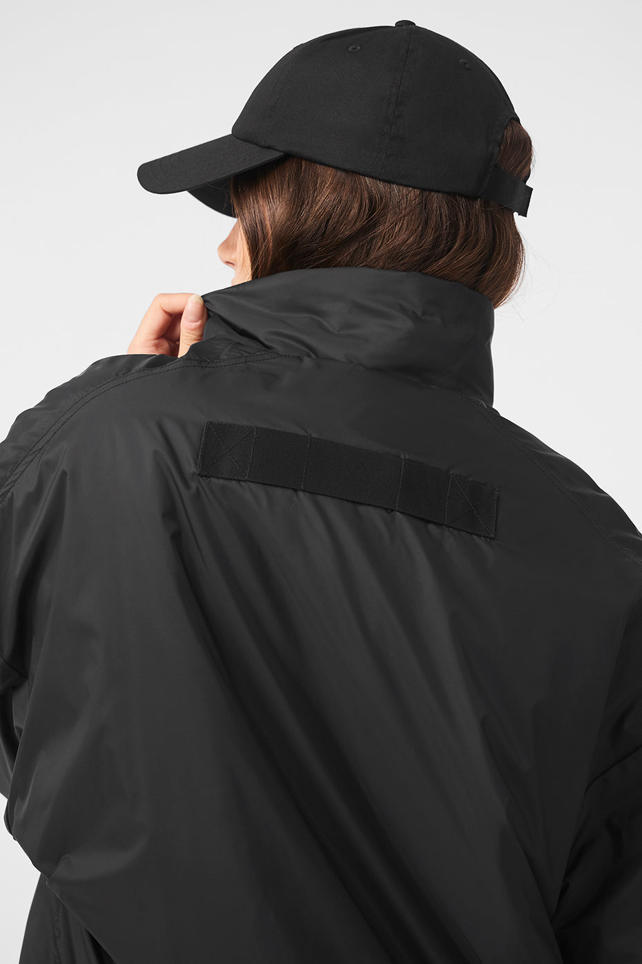 Latitude Light Weight 1/2 Zip Crew Sweatshirt Zip Jacket — Black