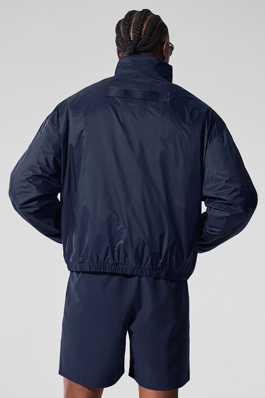 Latitude Light Weight 1/2 Zip Crew Sweatshirt Zip Jacket — Navy