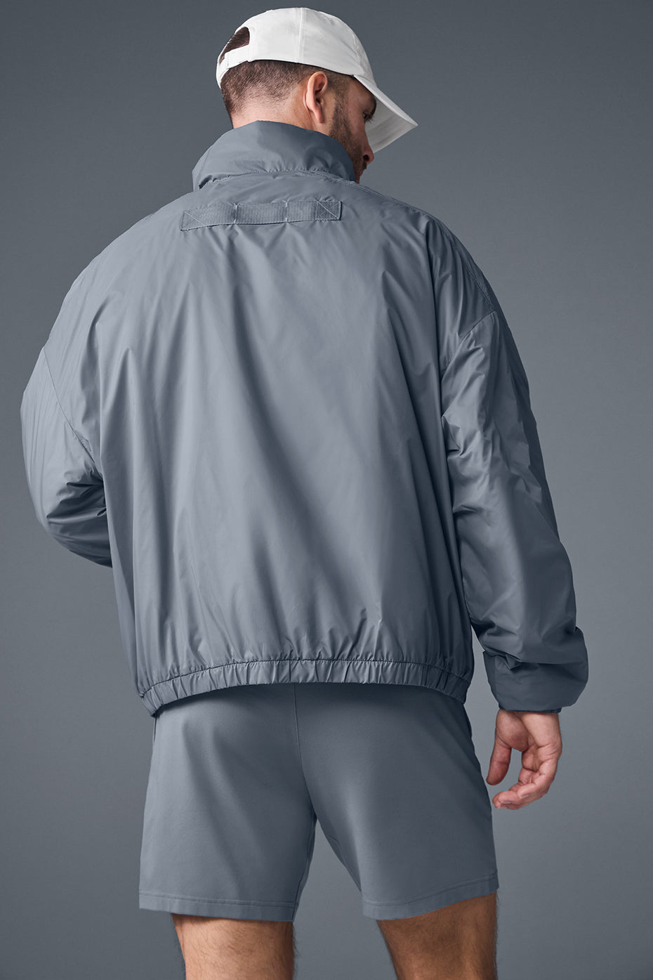 Latitude Light Weight 1/2 Zip Crew Sweatshirt Zip Jacket — Steel Grey